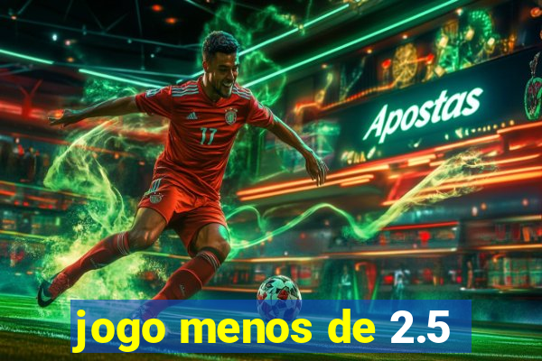 jogo menos de 2.5