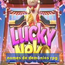 nomes de demônios rpg