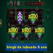 bingo da tabuada 5 ano