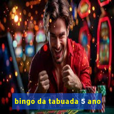 bingo da tabuada 5 ano