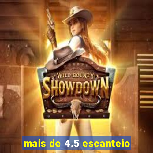 mais de 4.5 escanteio