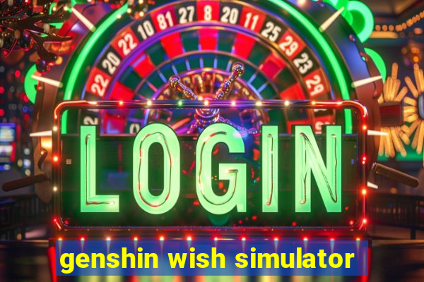 genshin wish simulator