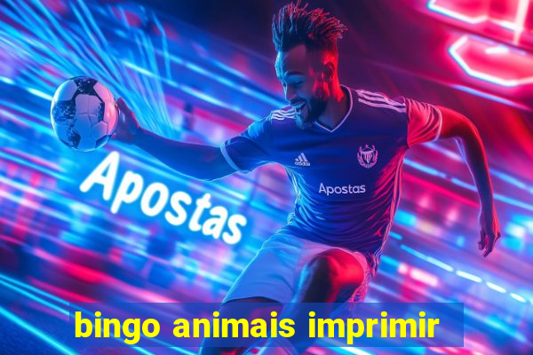 bingo animais imprimir