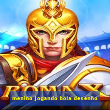 menino jogando bola desenho