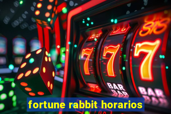 fortune rabbit horarios