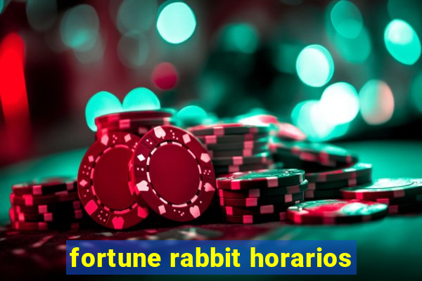 fortune rabbit horarios