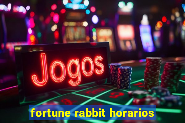 fortune rabbit horarios