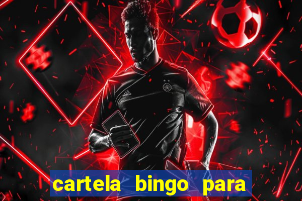 cartela bingo para cha de cozinha imprimir gratis