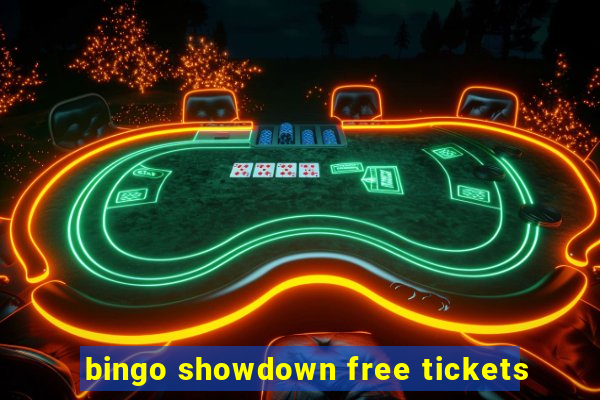 bingo showdown free tickets