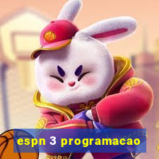 espn 3 programacao