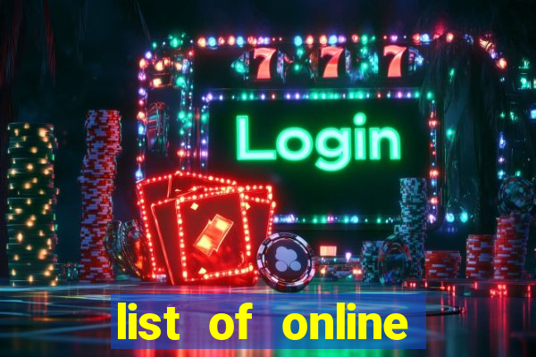 list of online slot sites