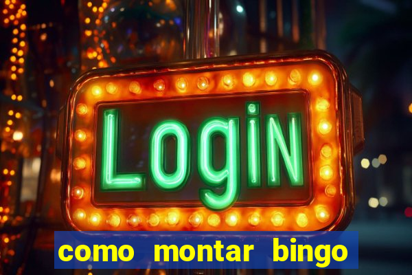 como montar bingo brinquedos toia