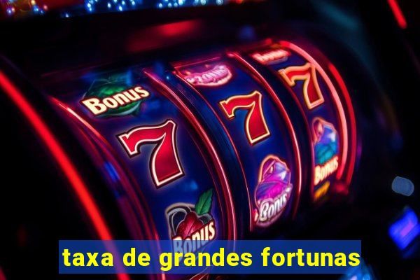 taxa de grandes fortunas