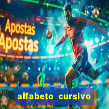 alfabeto cursivo para treinar caligrafia