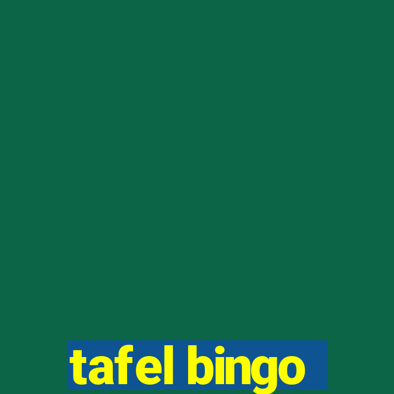 tafel bingo