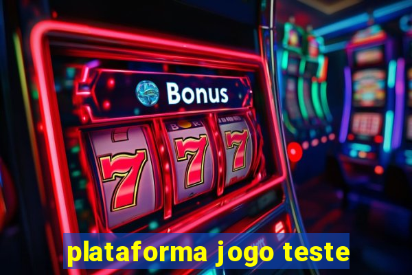 plataforma jogo teste