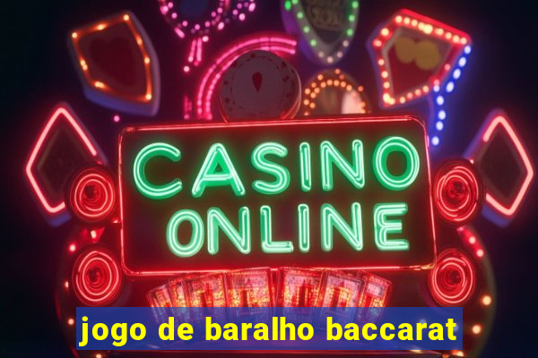 jogo de baralho baccarat