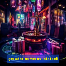 gerador numeros lotofacil