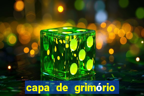 capa de grimório para imprimir