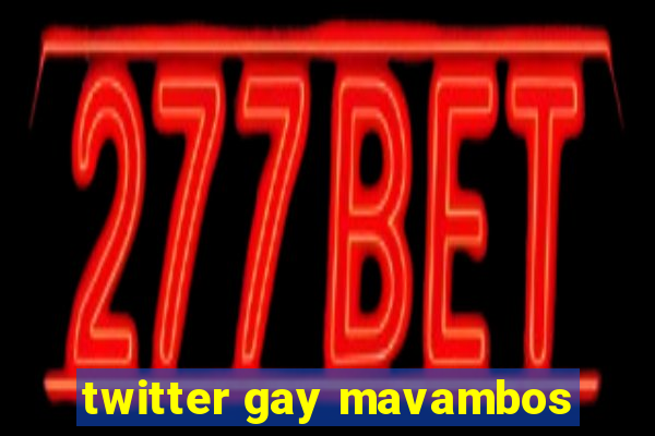 twitter gay mavambos