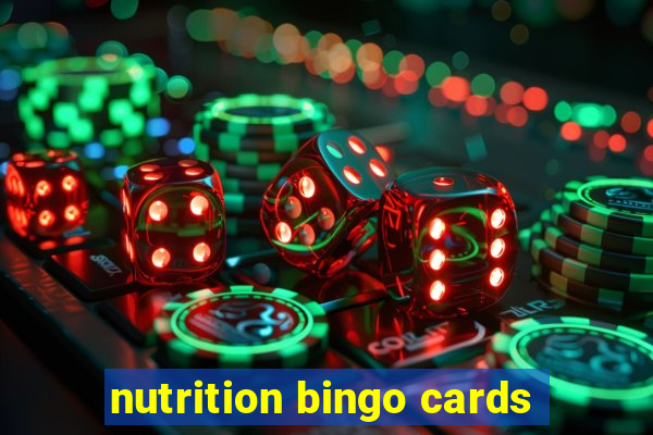 nutrition bingo cards