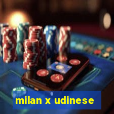 milan x udinese