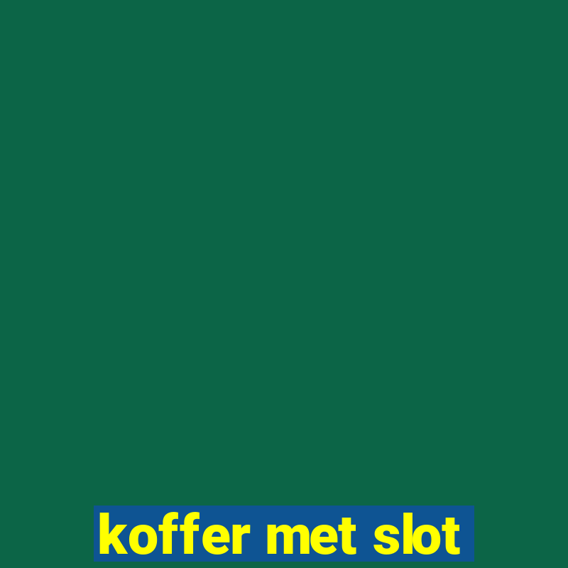 koffer met slot