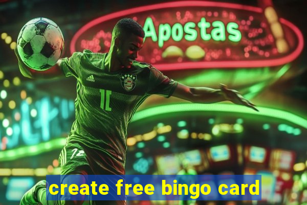 create free bingo card