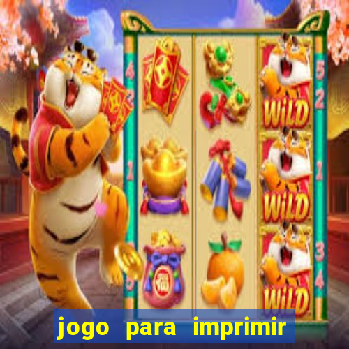 jogo para imprimir e montar