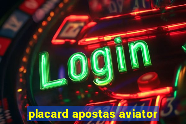 placard apostas aviator