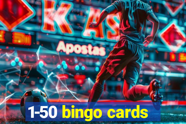 1-50 bingo cards