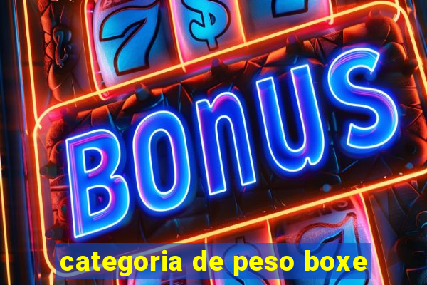 categoria de peso boxe