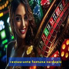 restaurante fontana cardapio