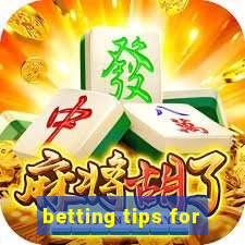 betting tips for