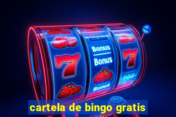 cartela de bingo gratis