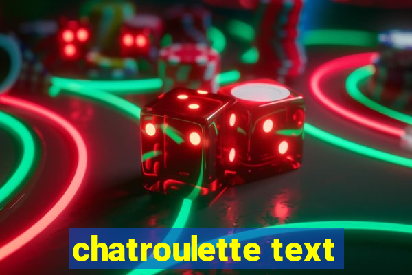 chatroulette text