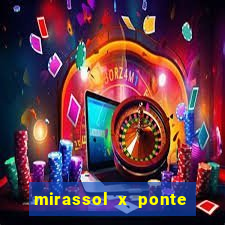 mirassol x ponte preta palpite