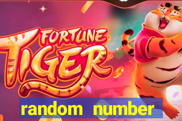 random number generator slot machine