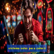 sistema solar para colorir