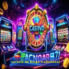 cartela de bingo tradicional