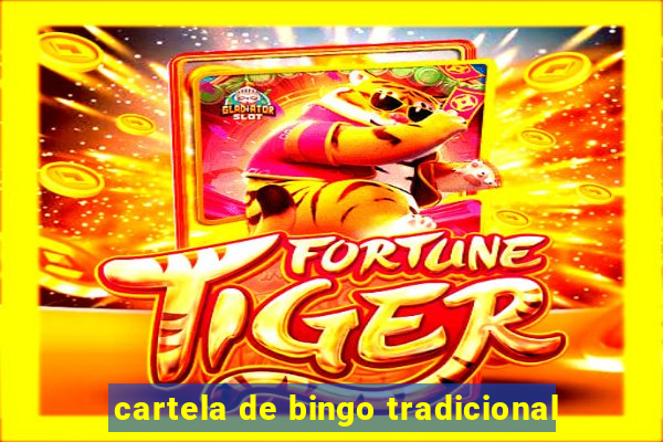 cartela de bingo tradicional