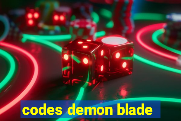 codes demon blade