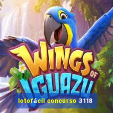 lotofácil concurso 3118