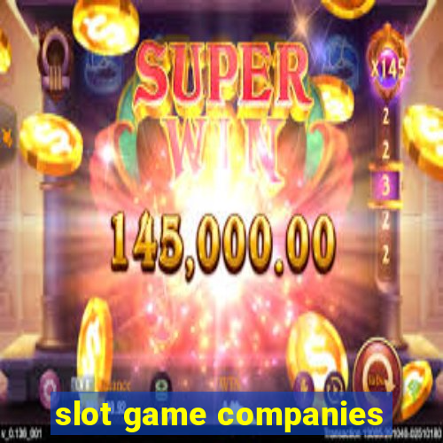 slot game companies