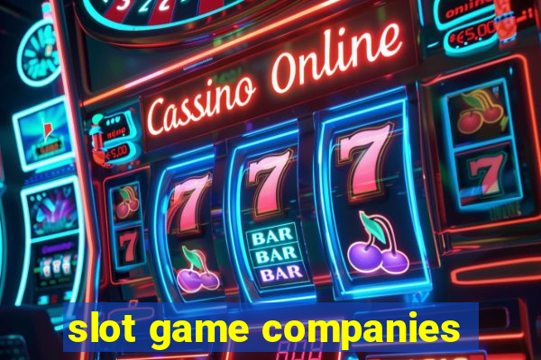 slot game companies