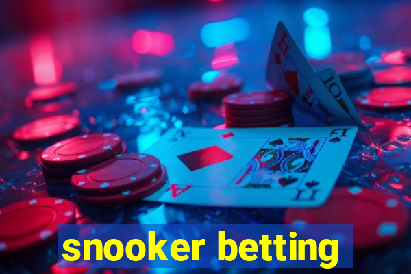 snooker betting