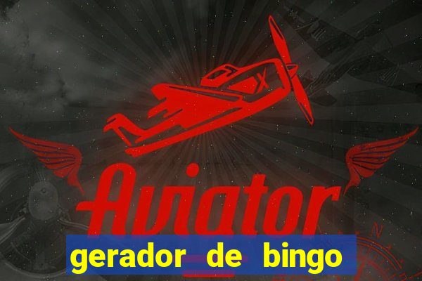 gerador de bingo de palavras