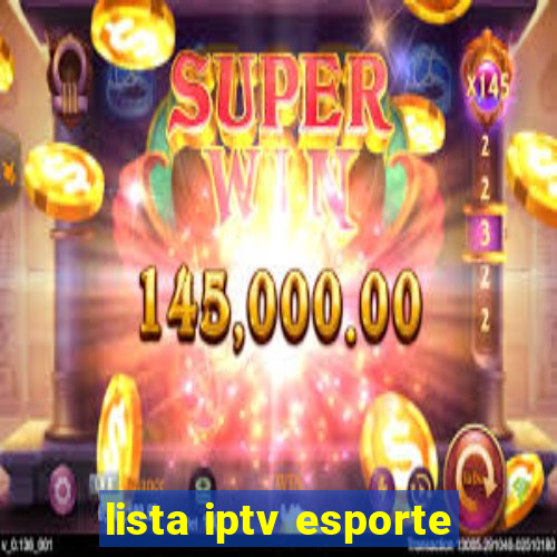 lista iptv esporte