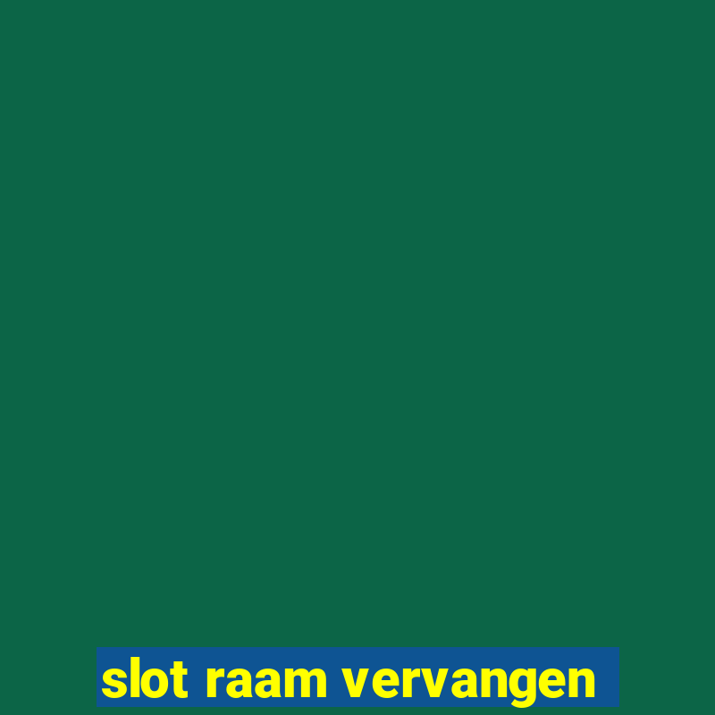 slot raam vervangen