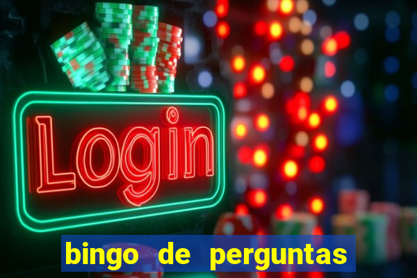 bingo de perguntas e respostas